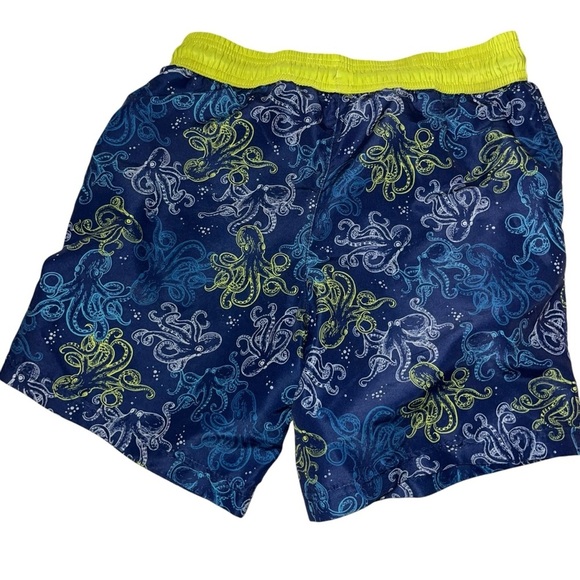 Panama Jack kids boys swim trunks Octopus blue green M 7 8 bathing suit swimsuit - Picture 3 of 4